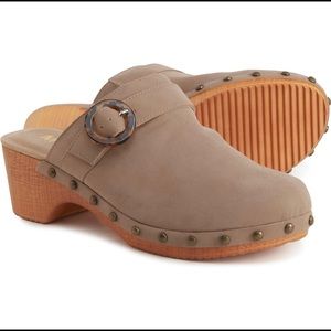 MIA Arturo Low Retro Wood 90s Clogs - Brown/ Tan Size 7.5 NIB